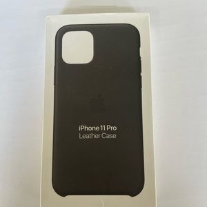 Apple iPhone 11 Pro Case Black Leather